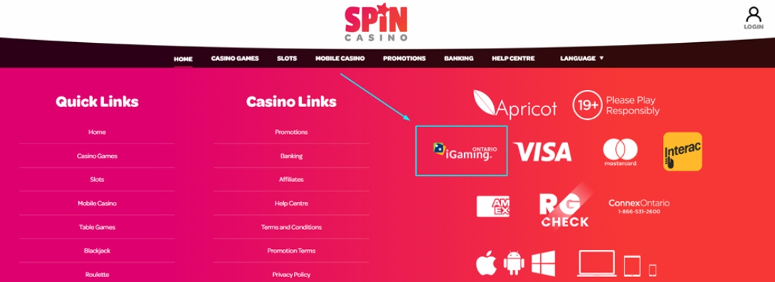 Spin Casino Licensing